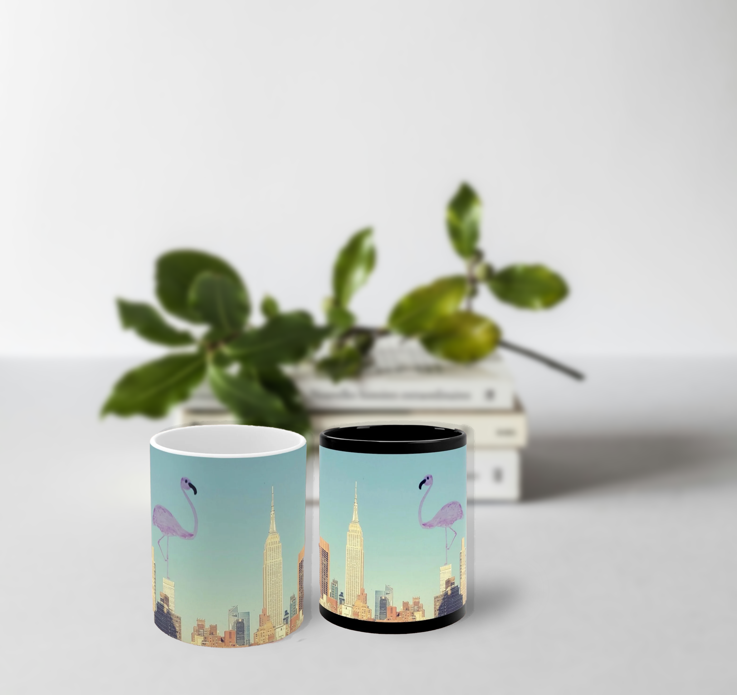 Artful doodle mugs