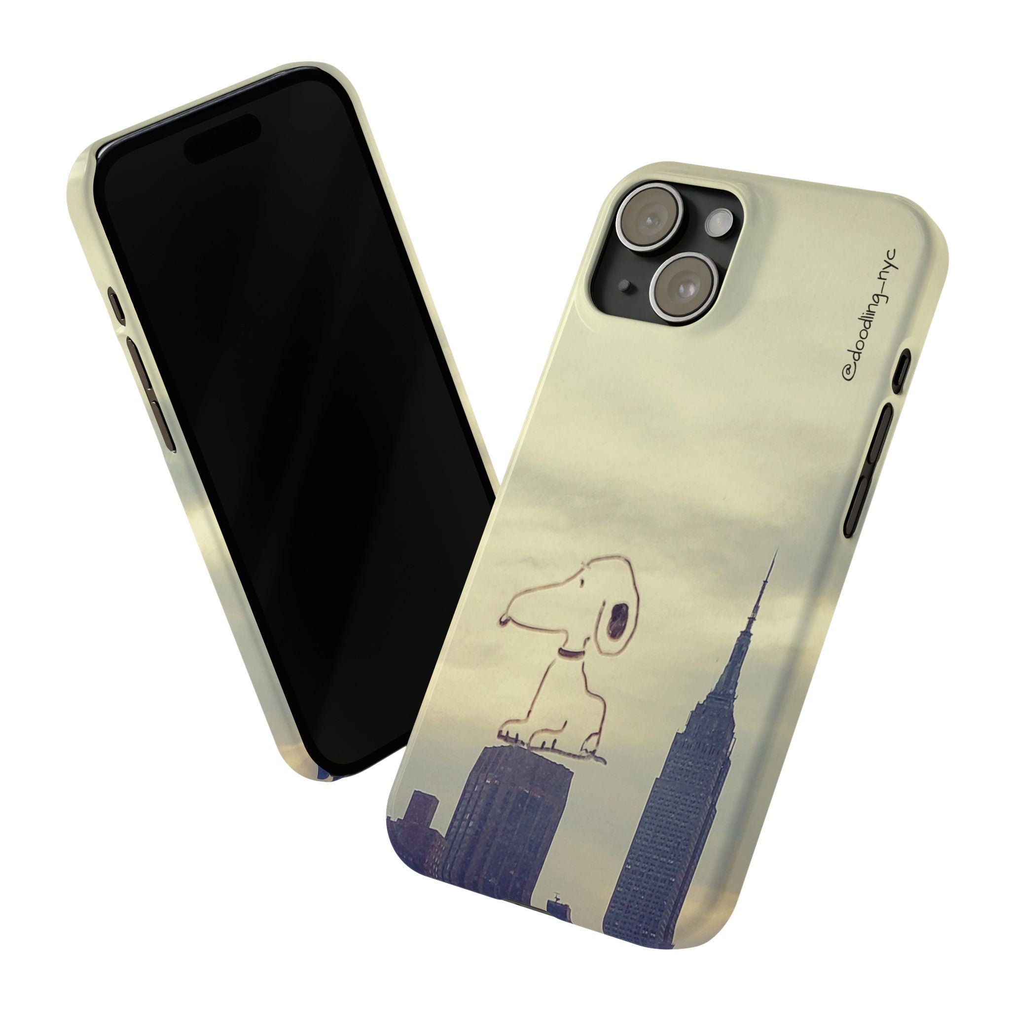 Doodle NYC Skyline Slim Phone Case