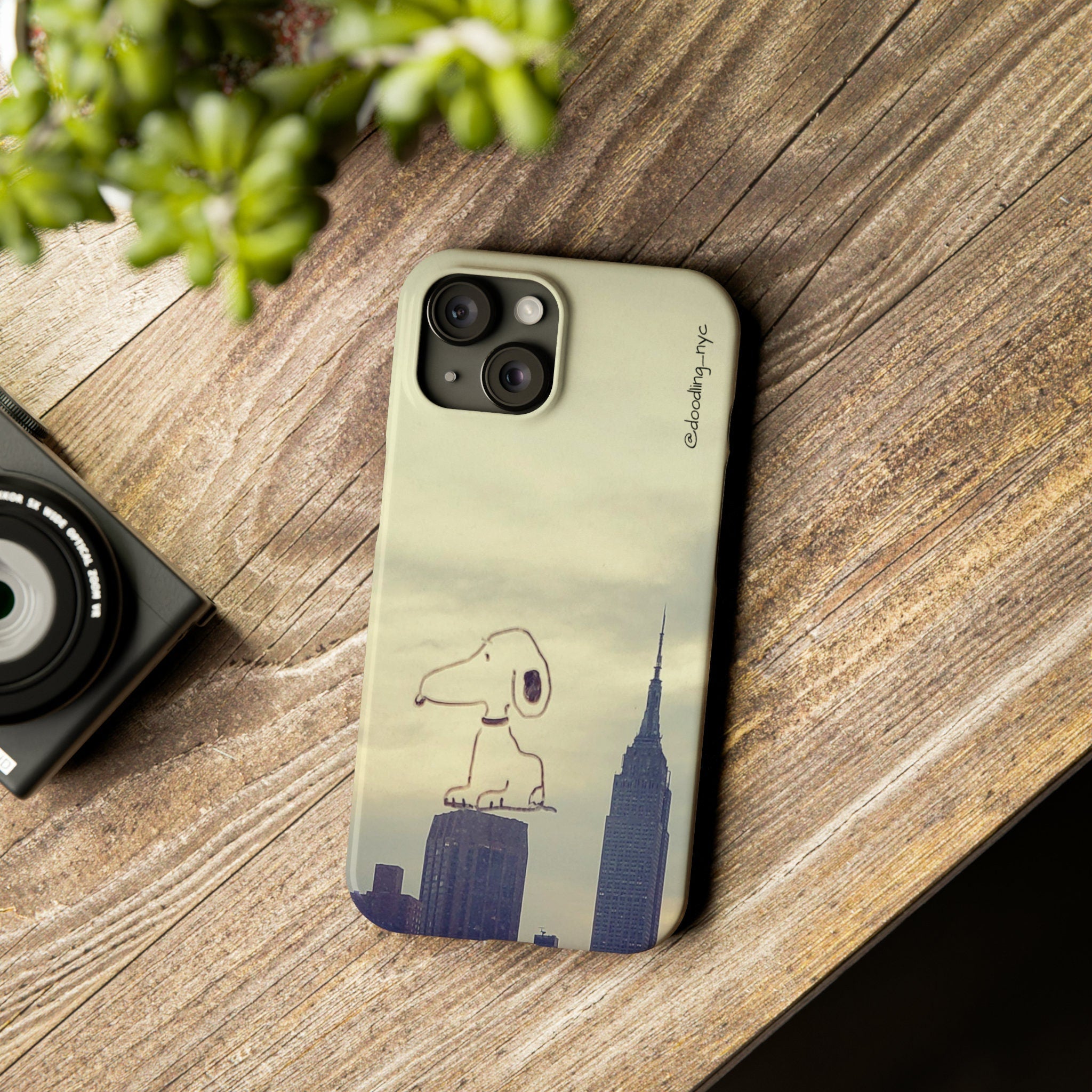 Doodle NYC Skyline Slim Phone Case