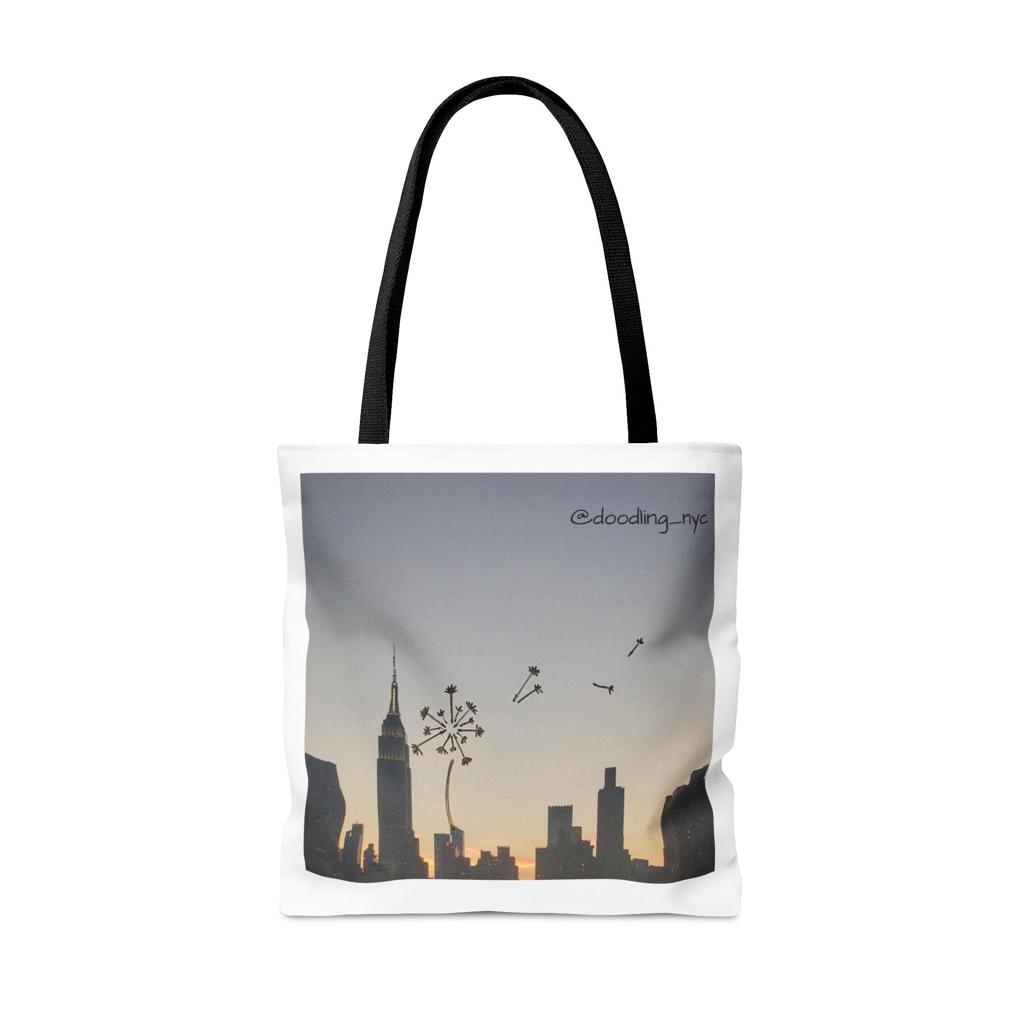 Dandelion Doodle Tote Bag back