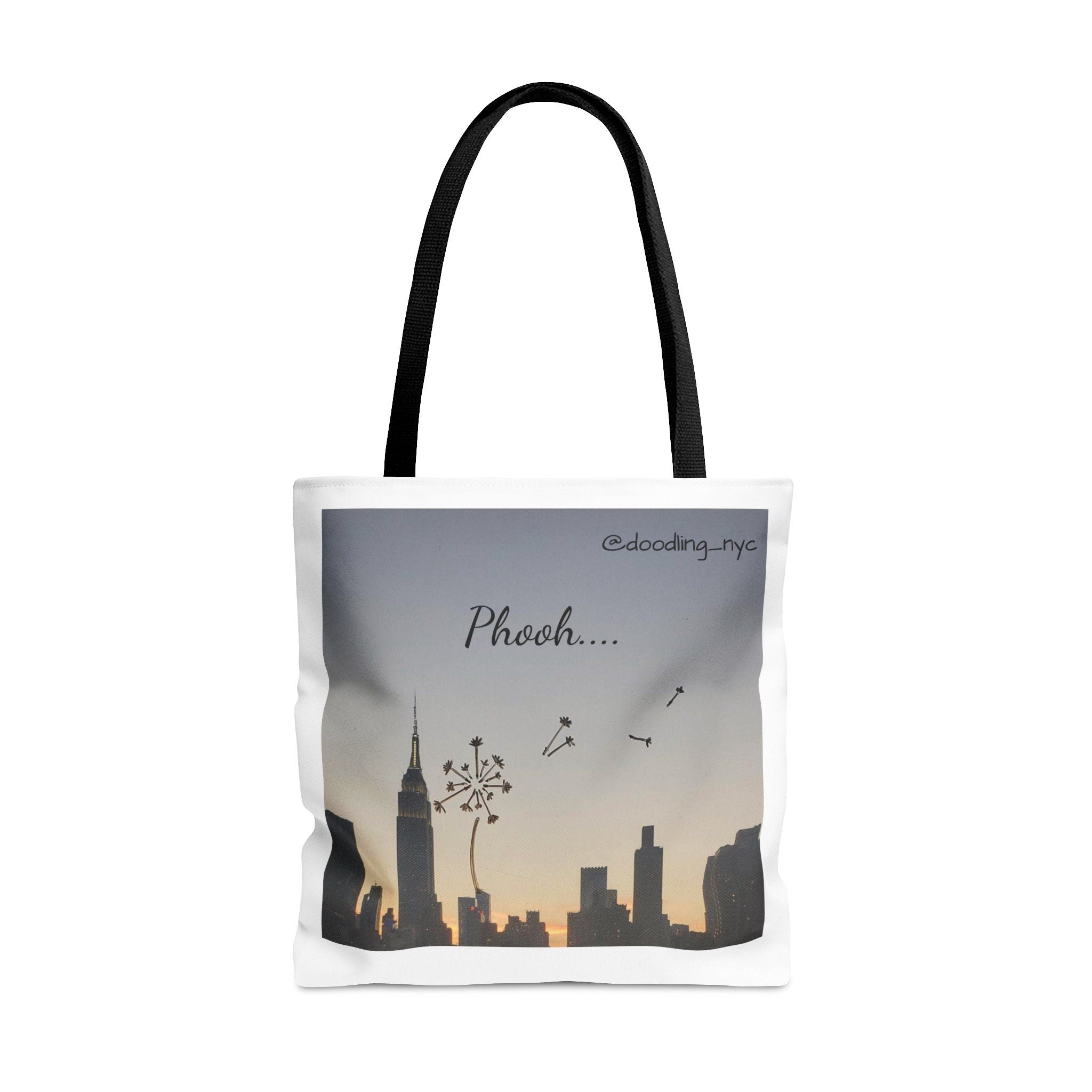 Dandelion Doodle Tote Bag Front