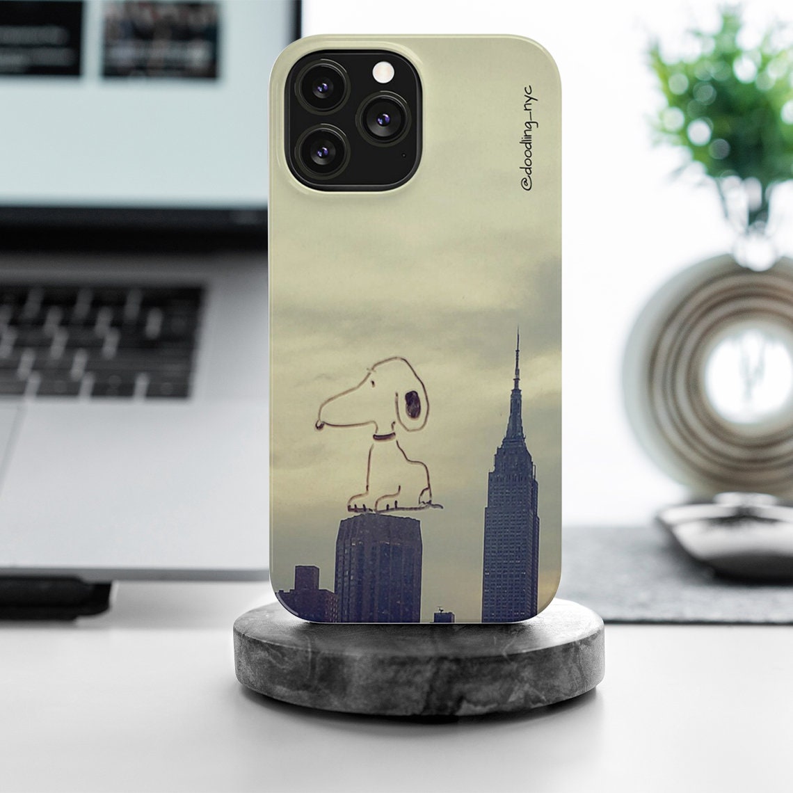 Doodle NYC Skyline Slim Phone Case