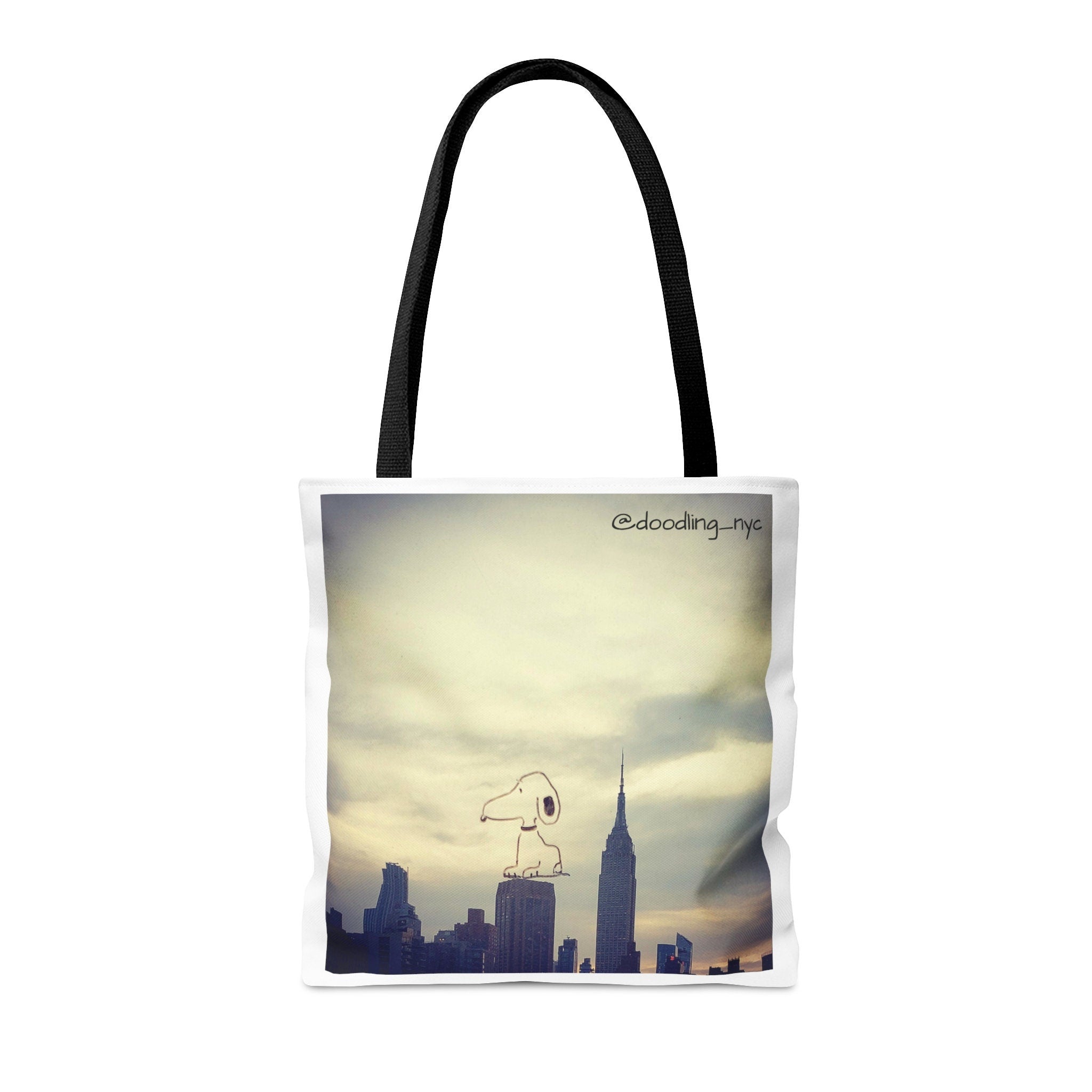 Dog Doodle Art Statement Tote Bag